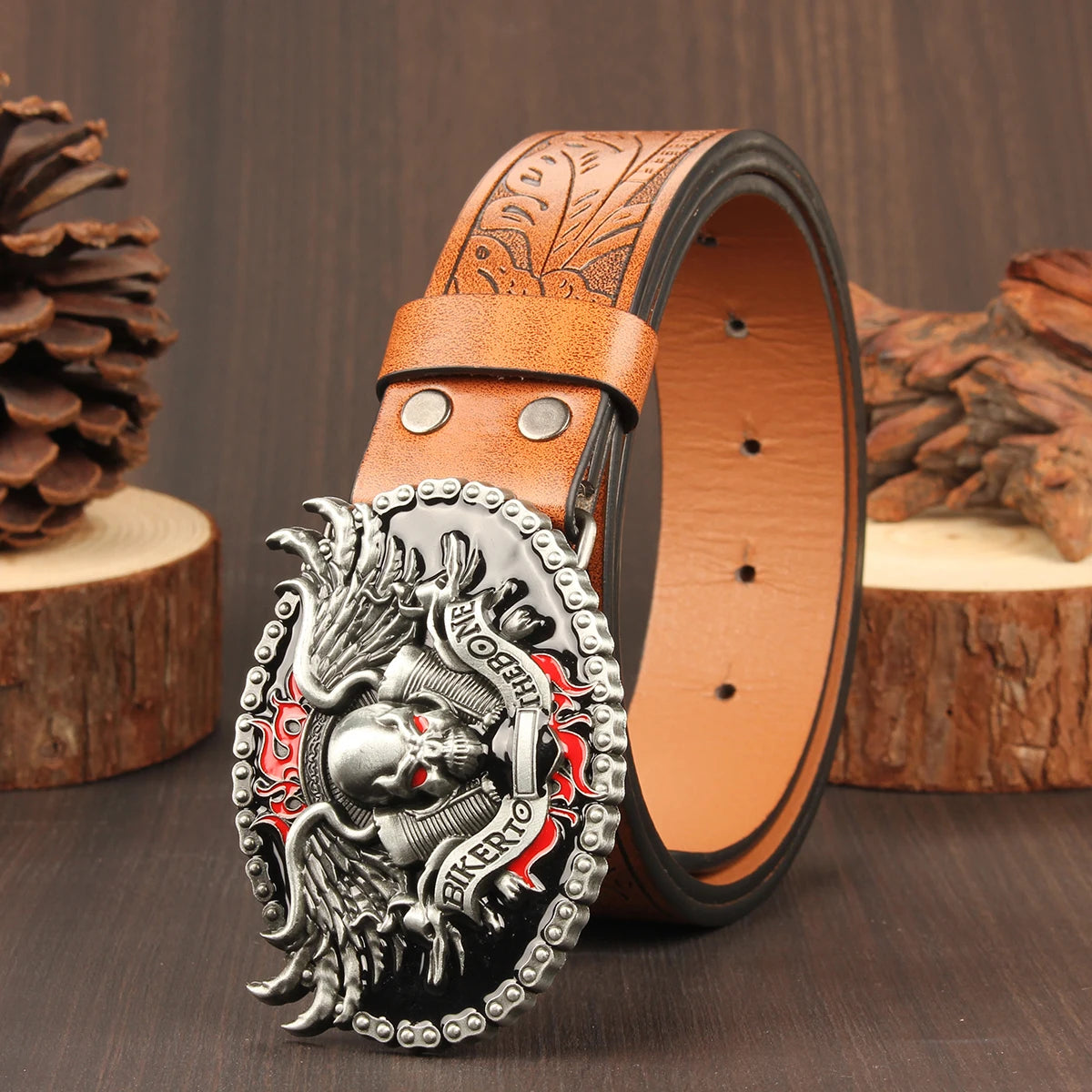 Gothic style cowboy Skull Ghost Head