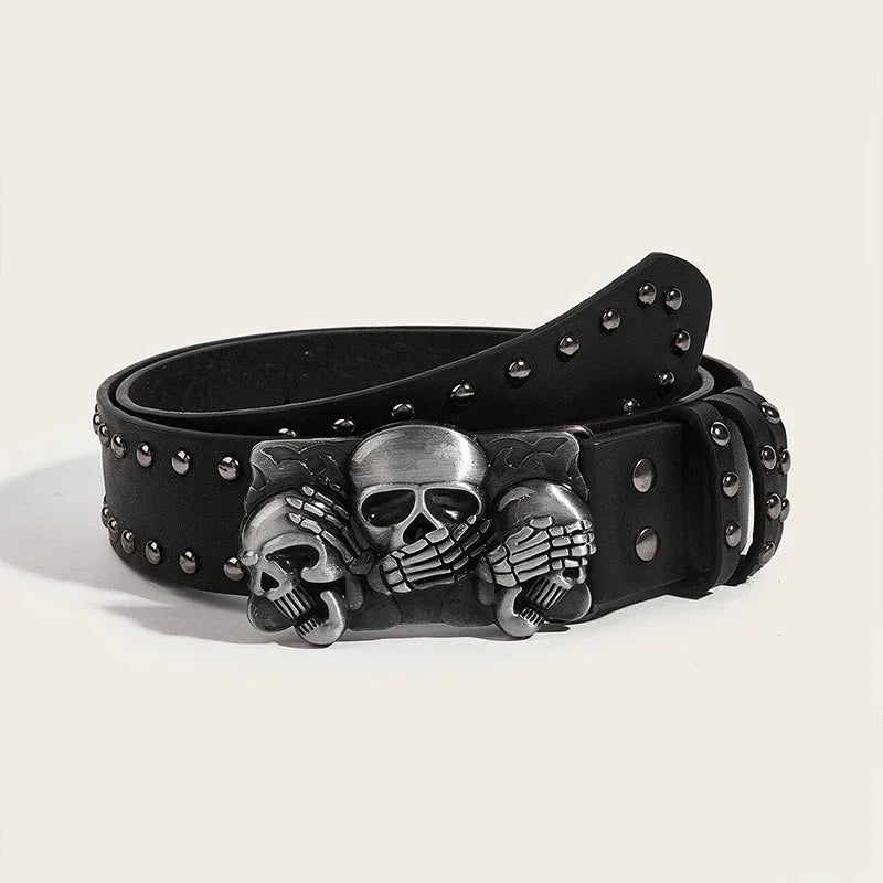 Punk rock Skull Belt