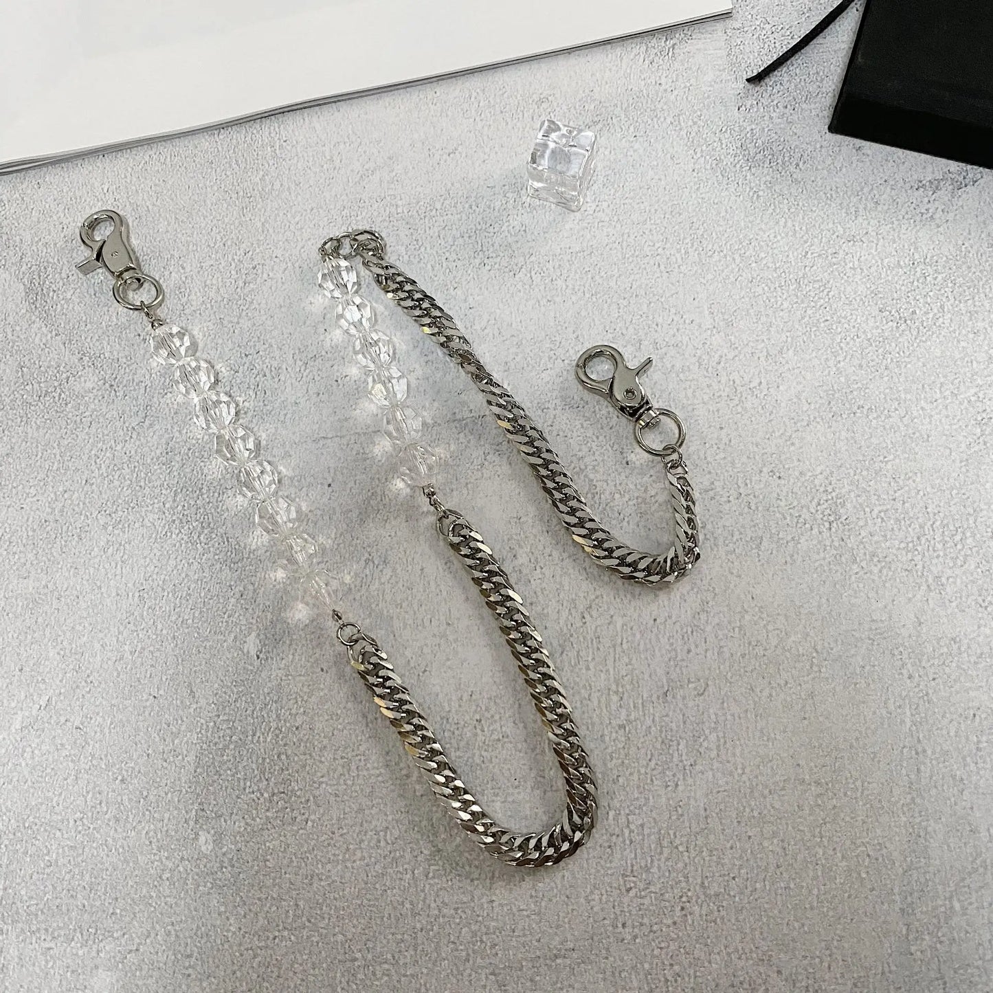 NATURAL COLOR STONE WALLET CHAIN