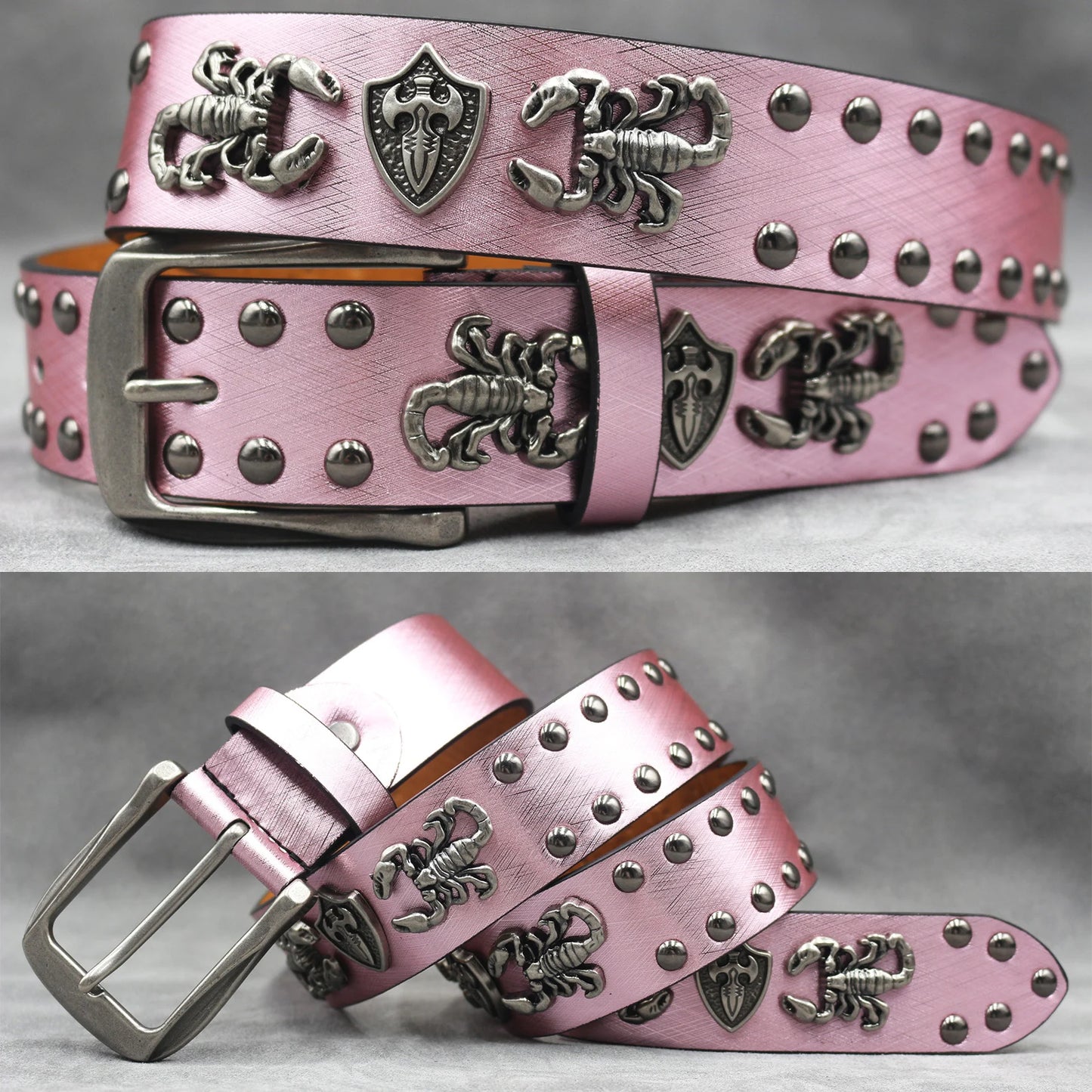 Leather men's Fashion alloy belts