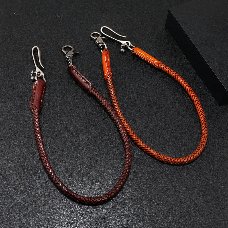 Leather Biker wallet chain