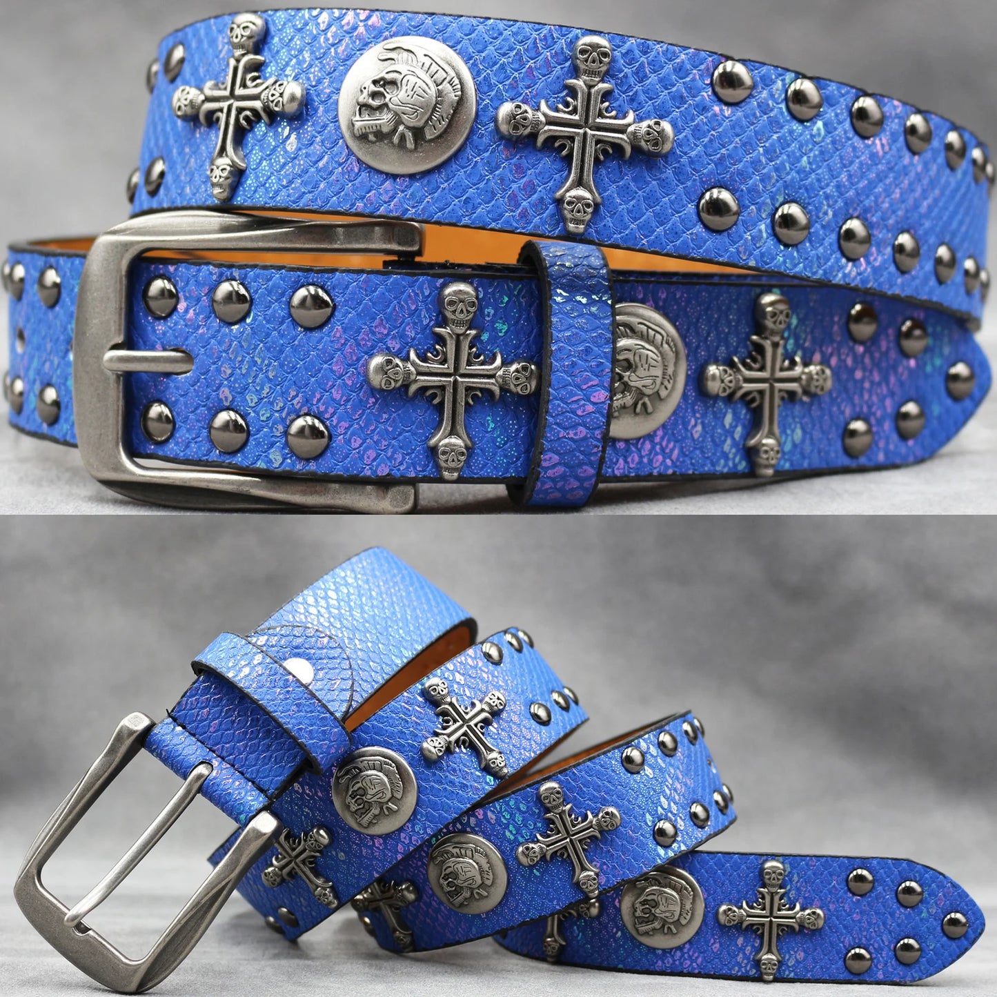 Leather men's Fashion alloy belts