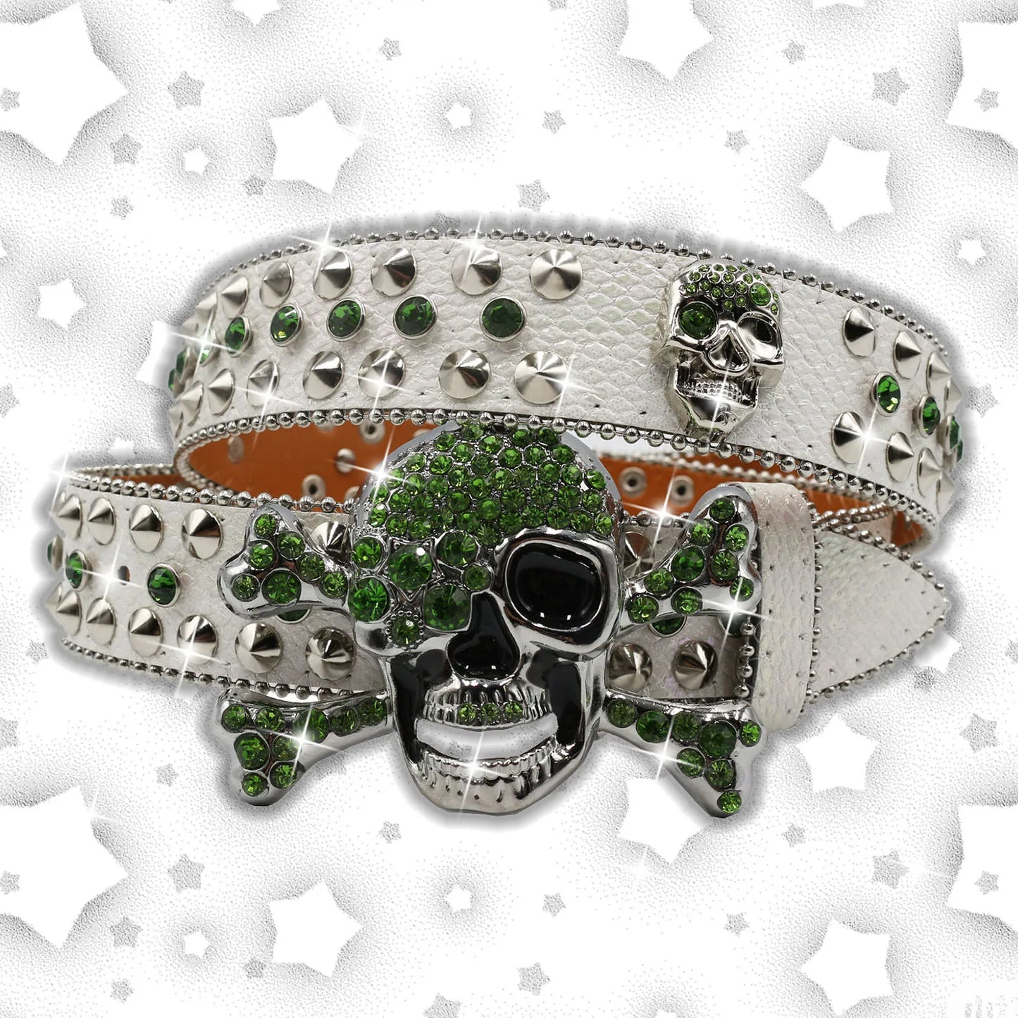 Western Denim Shiny Design Leather HipHop Punk Rock