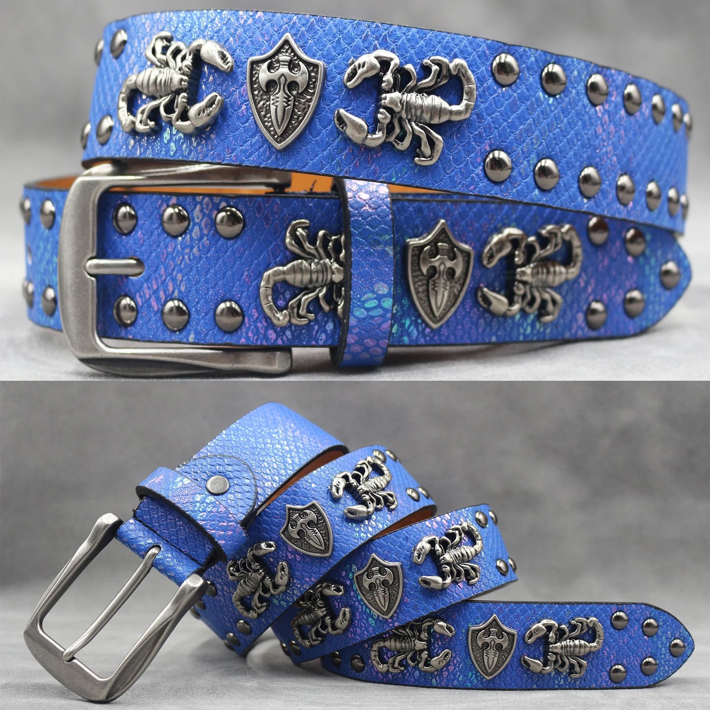 Leather men's Fashion alloy belts