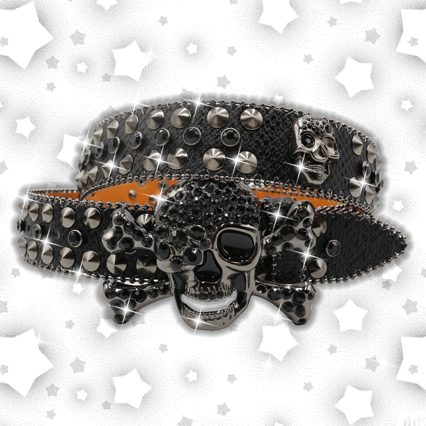 Western Denim Shiny Design Leather HipHop Punk Rock