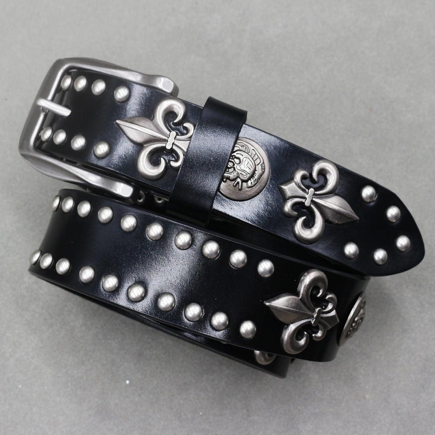 Punk Belt Cow Genuine Leather punk rock belt