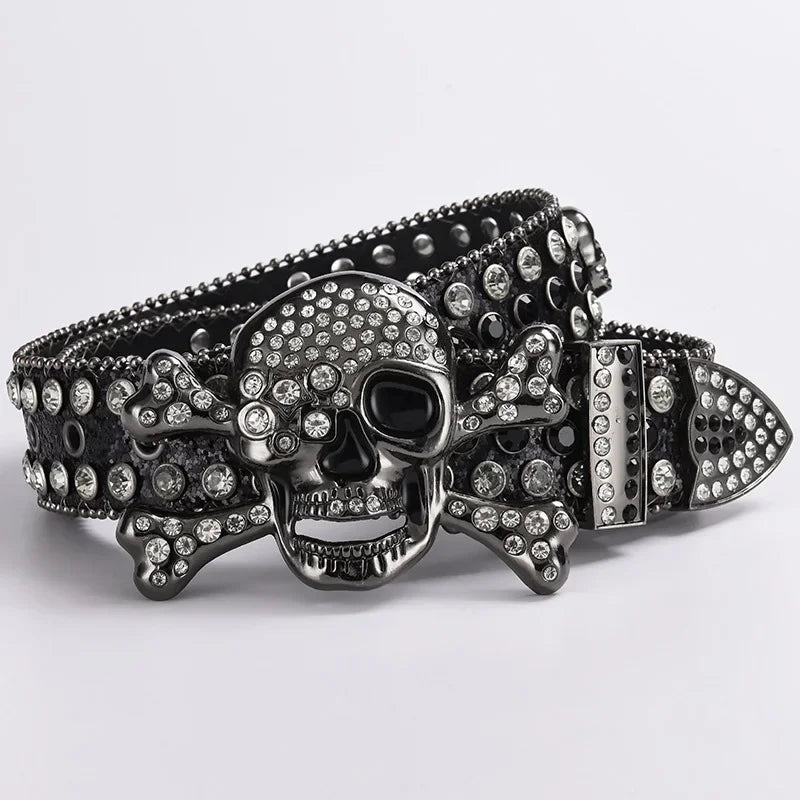 Rock & Roll Skull Diamond Belts