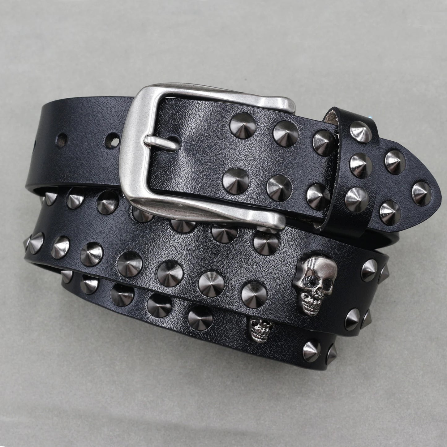Punk Belt Cow Genuine Leather punk rock belt