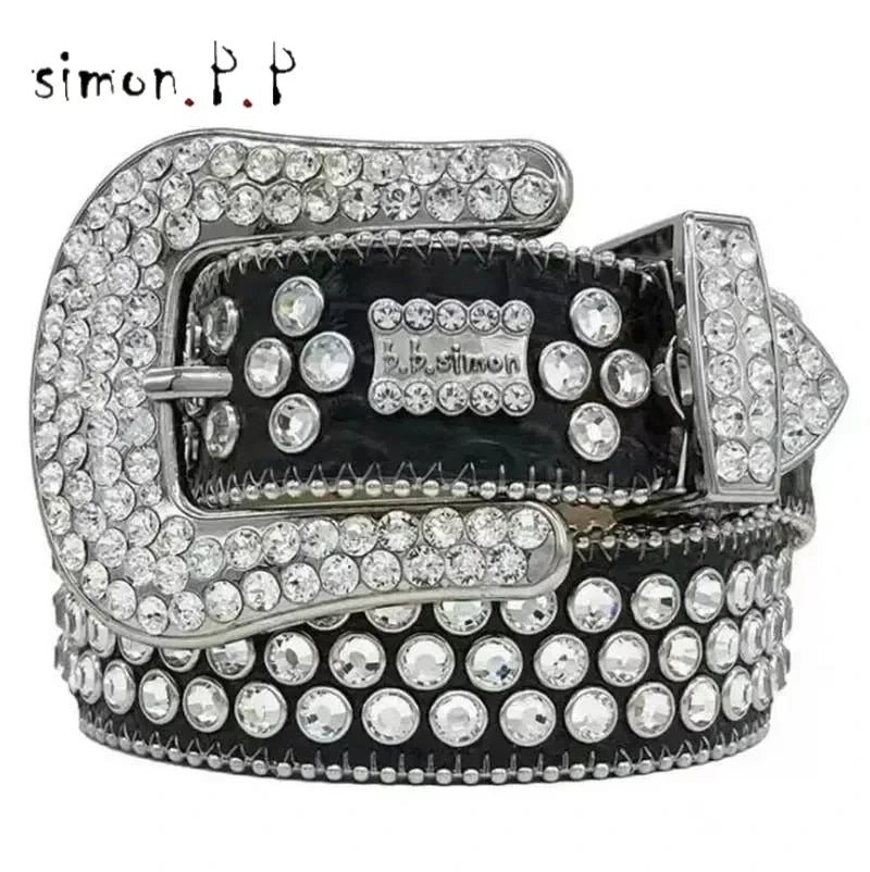PUNK ROCK HIP HOP DIAMOND STYLE BELT