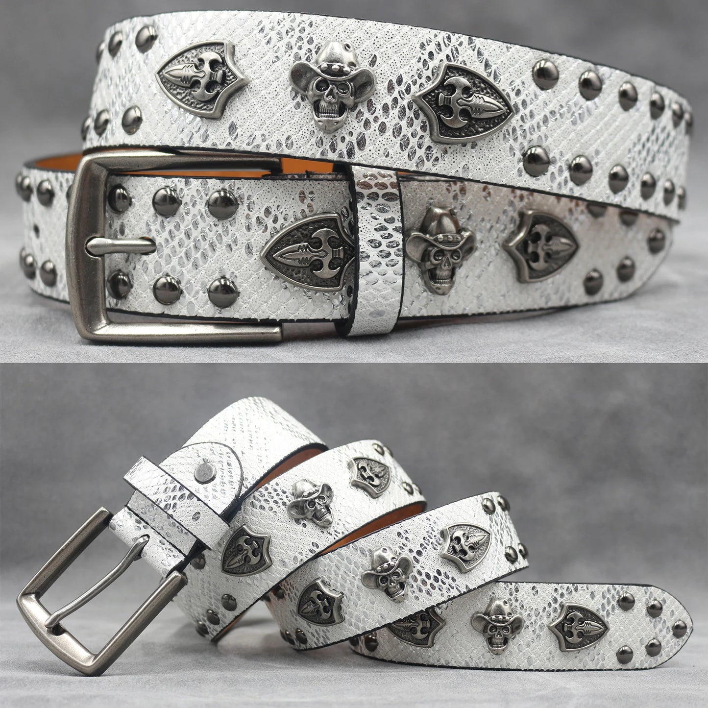 Leather men's Fashion alloy belts