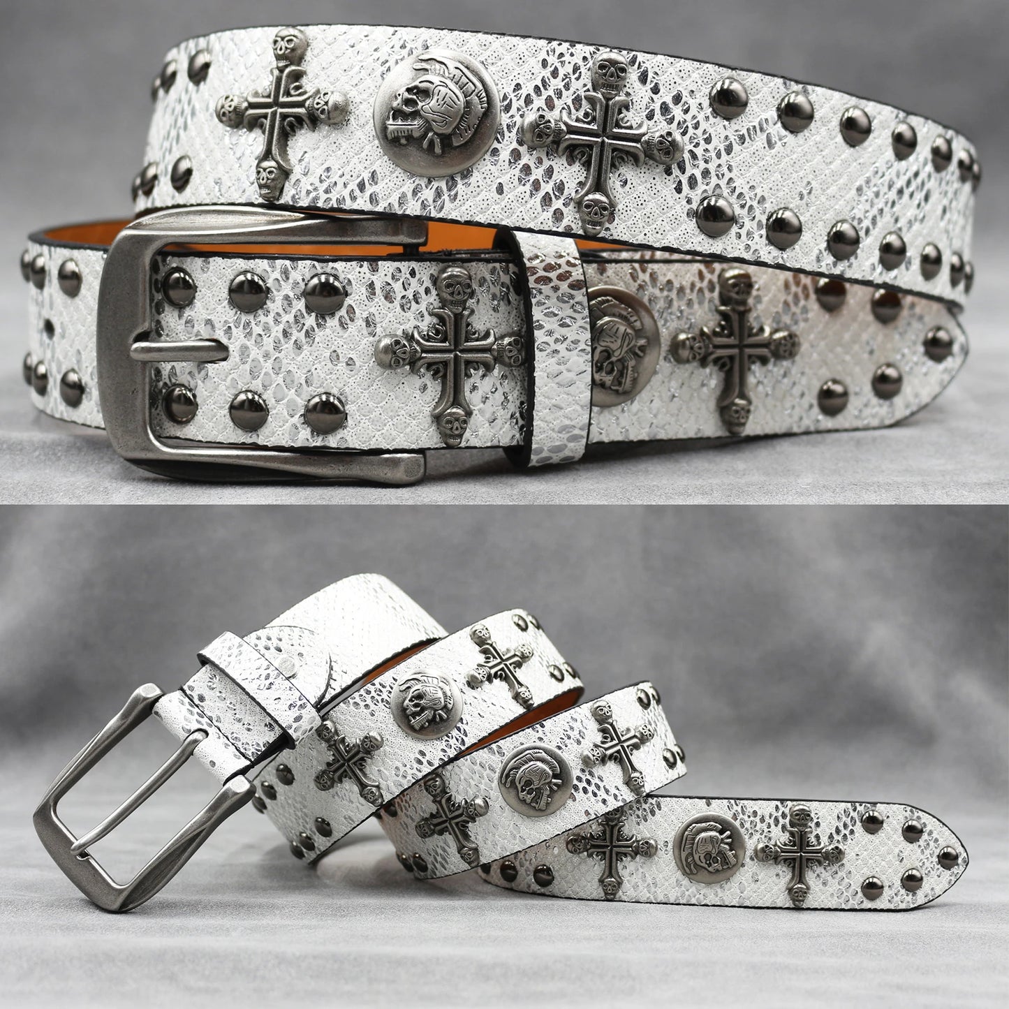 Leather men's Fashion alloy belts