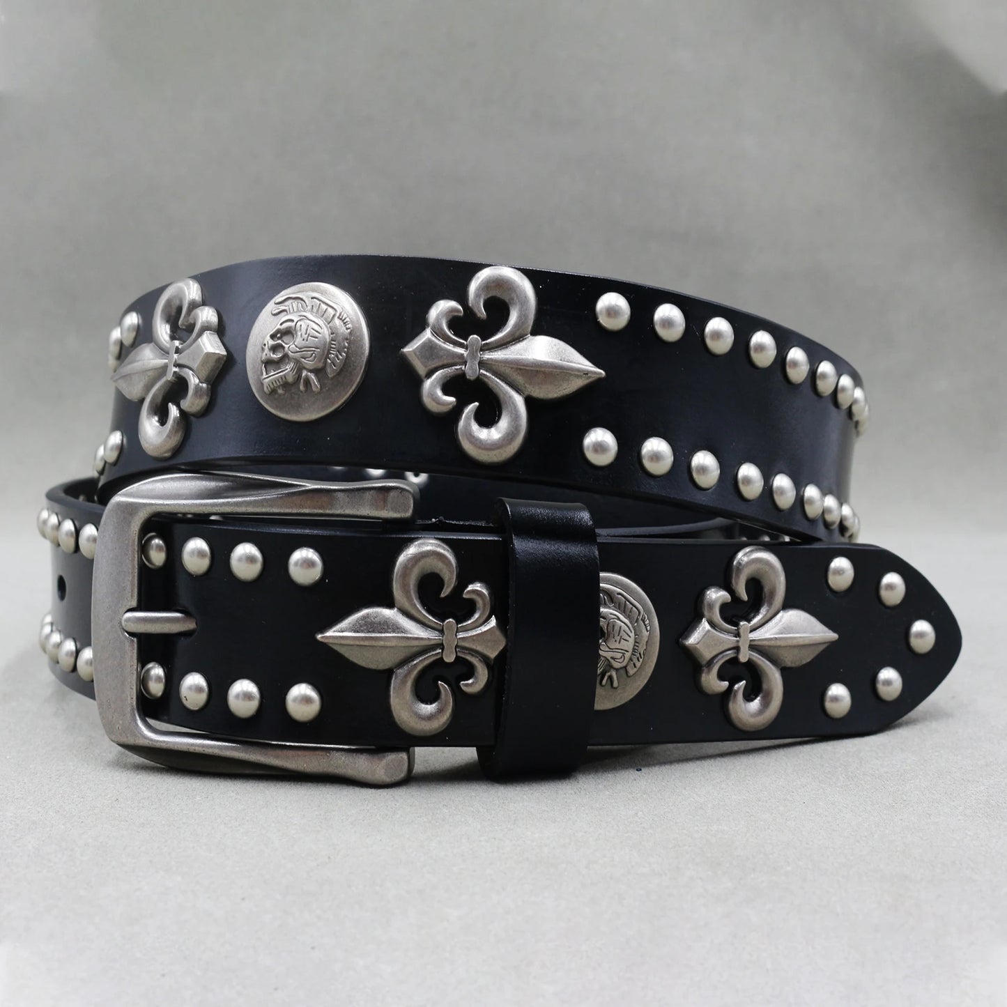 Punk Belt Cow Genuine Leather punk rock belt