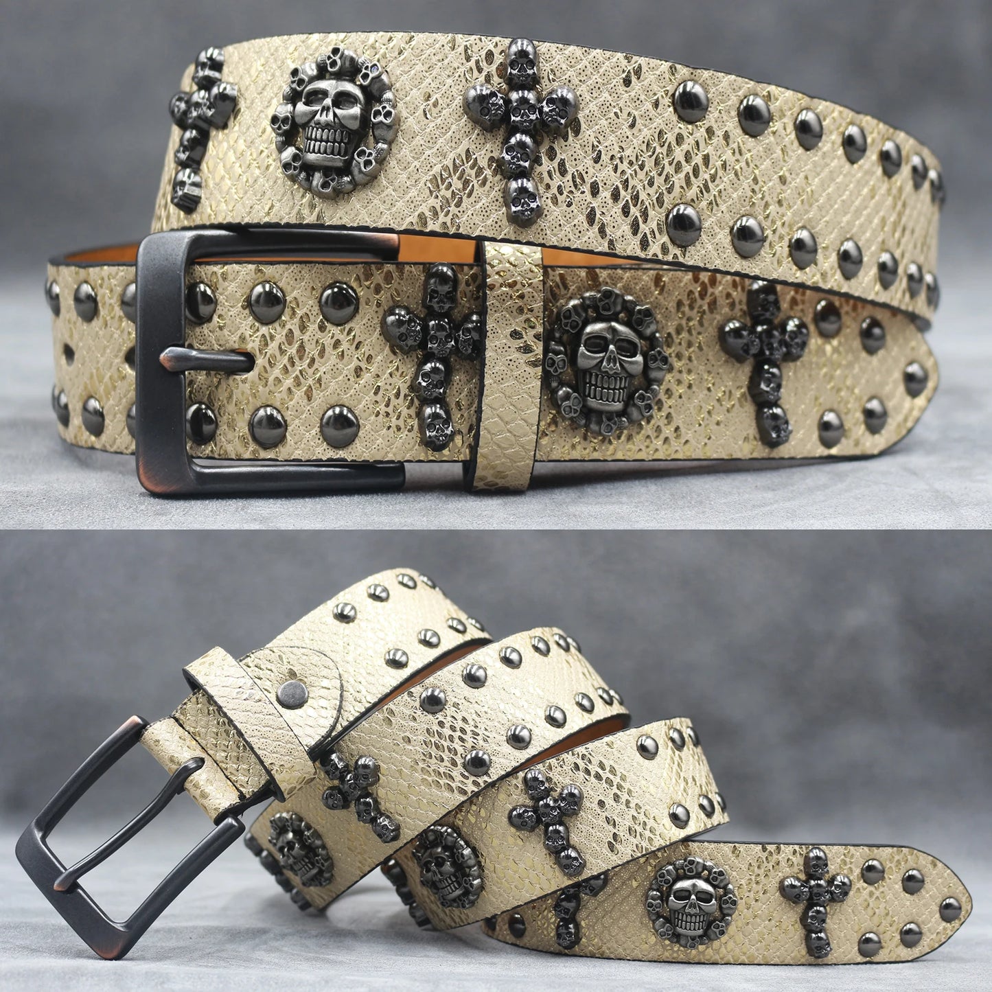 Leather men's Fashion alloy belts