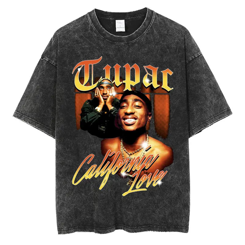 2pac Washed Vintage T-shirt