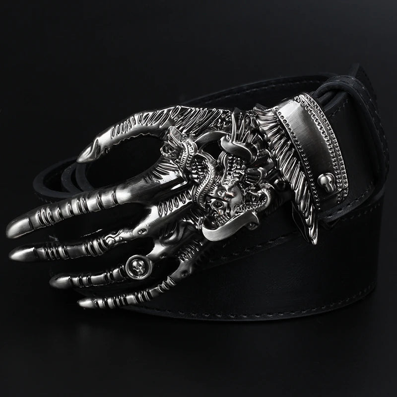 Skeleton Hand Bone metal belt