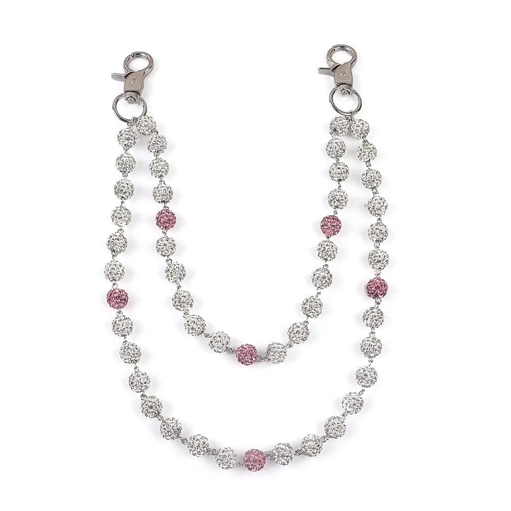 HIP HOP PUNMK ROCK Rhinestone  WALLET CHAIN