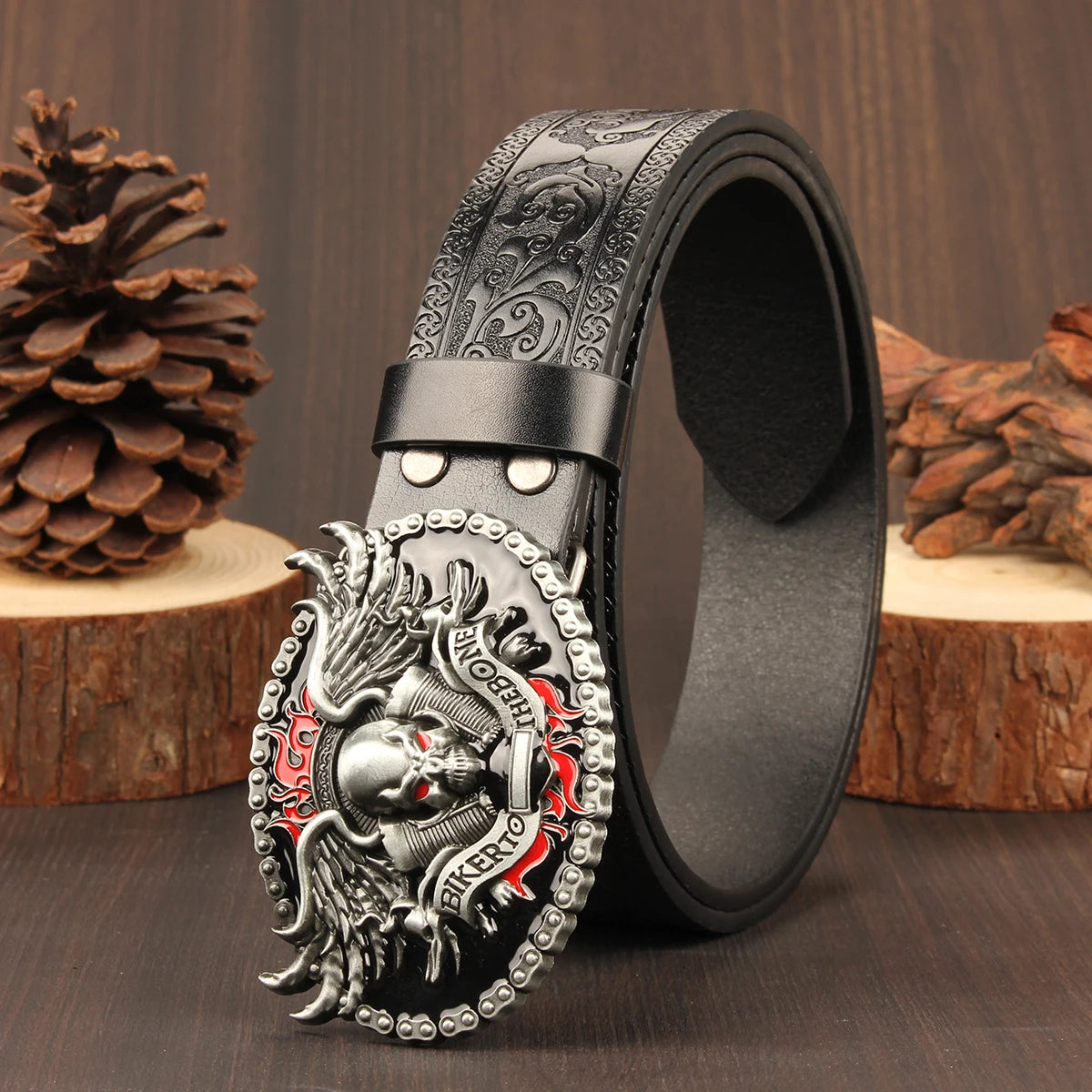 Gothic style cowboy Skull Ghost Head