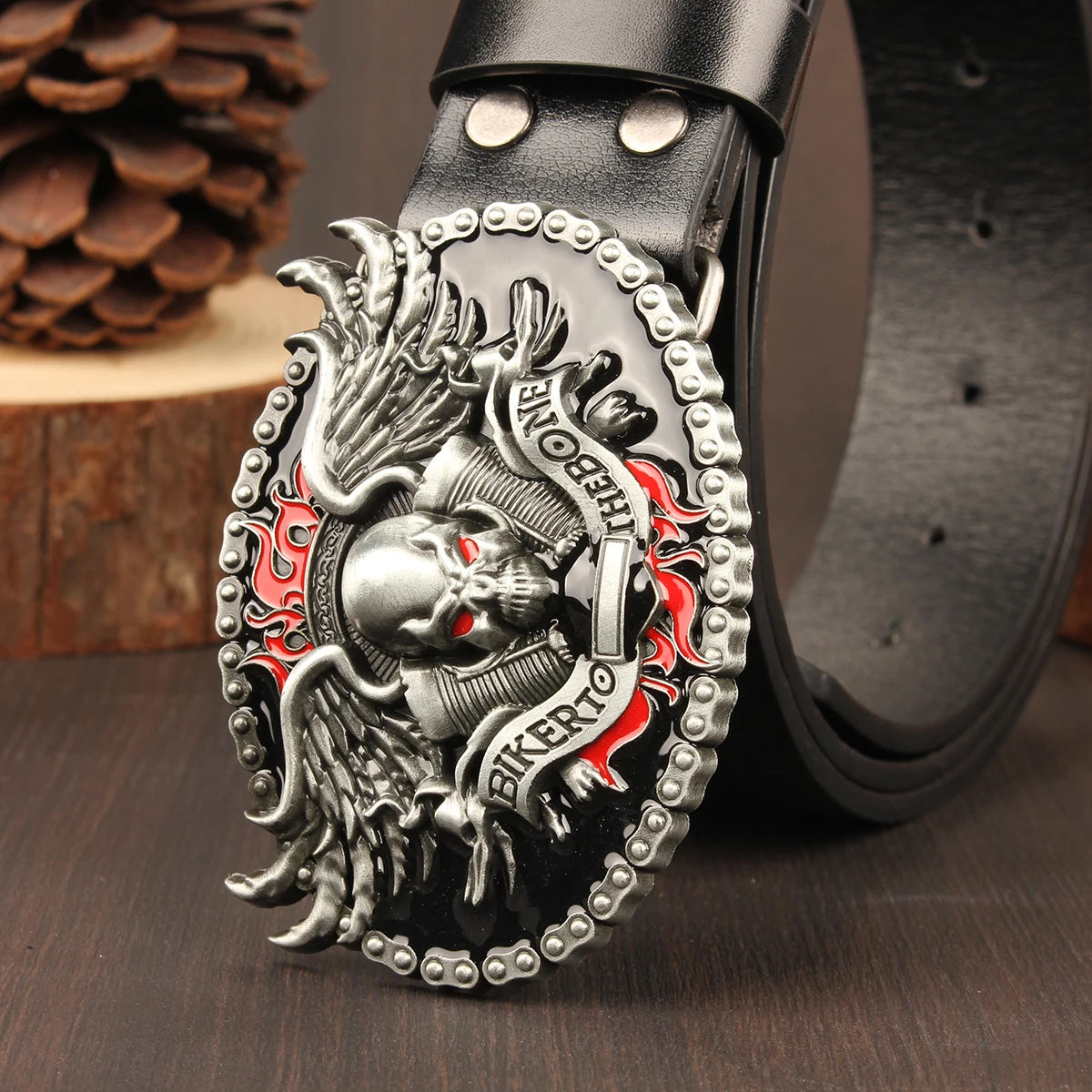 Gothic style cowboy Skull Ghost Head