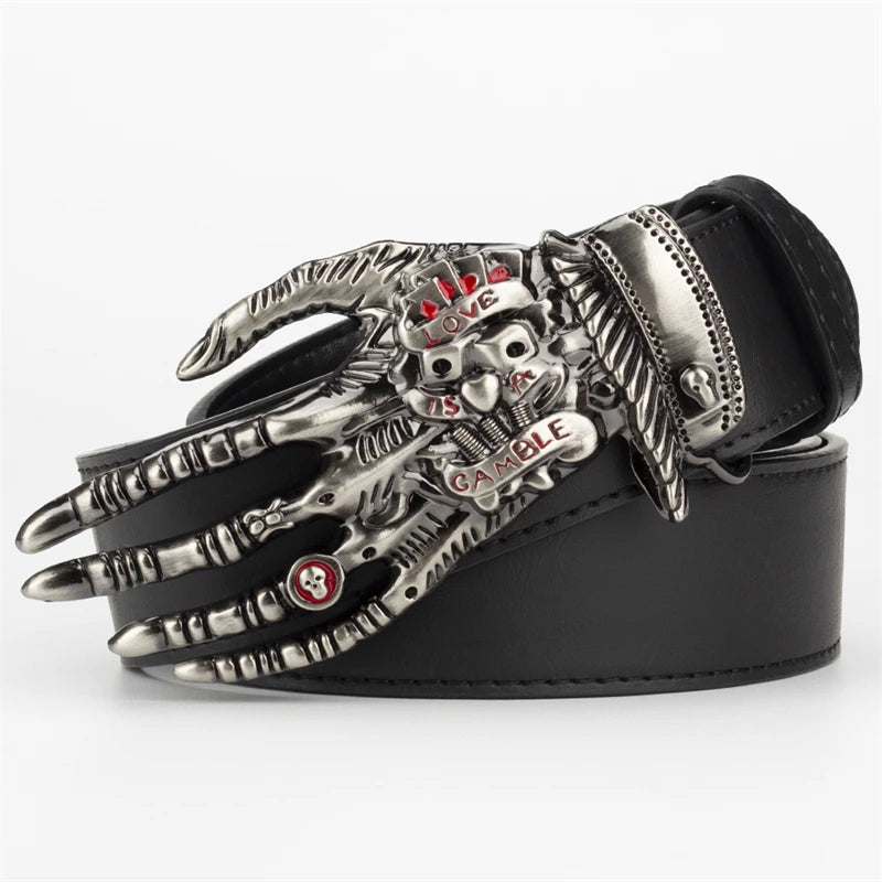 Skeleton Hand Bone metal belt