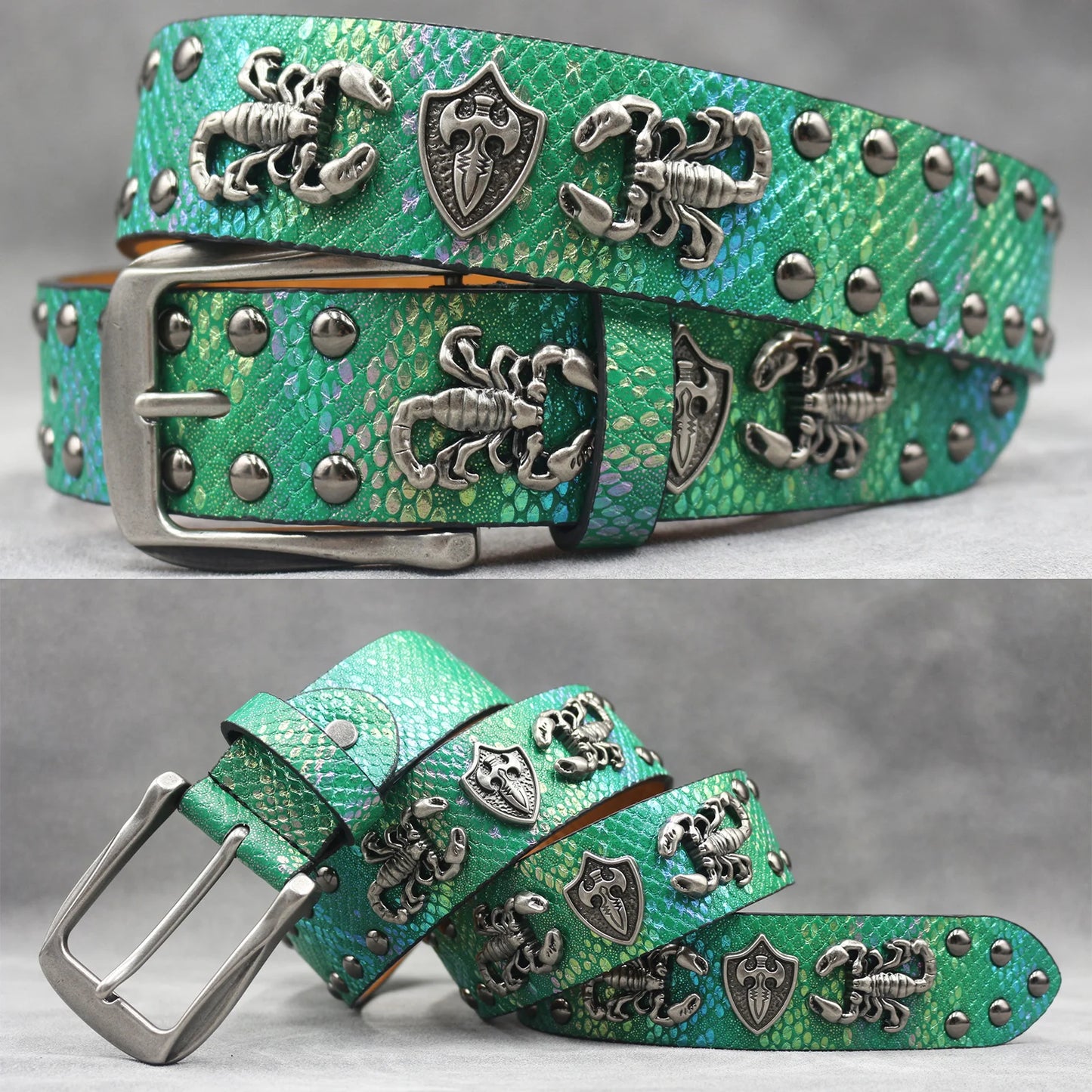 Leather men's Fashion alloy belts