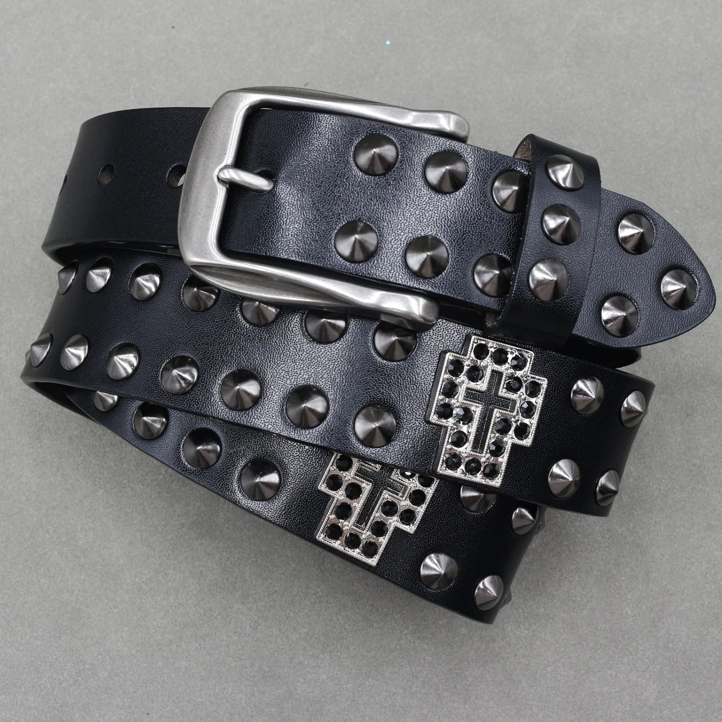 Punk Belt Cow Genuine Leather punk rock belt