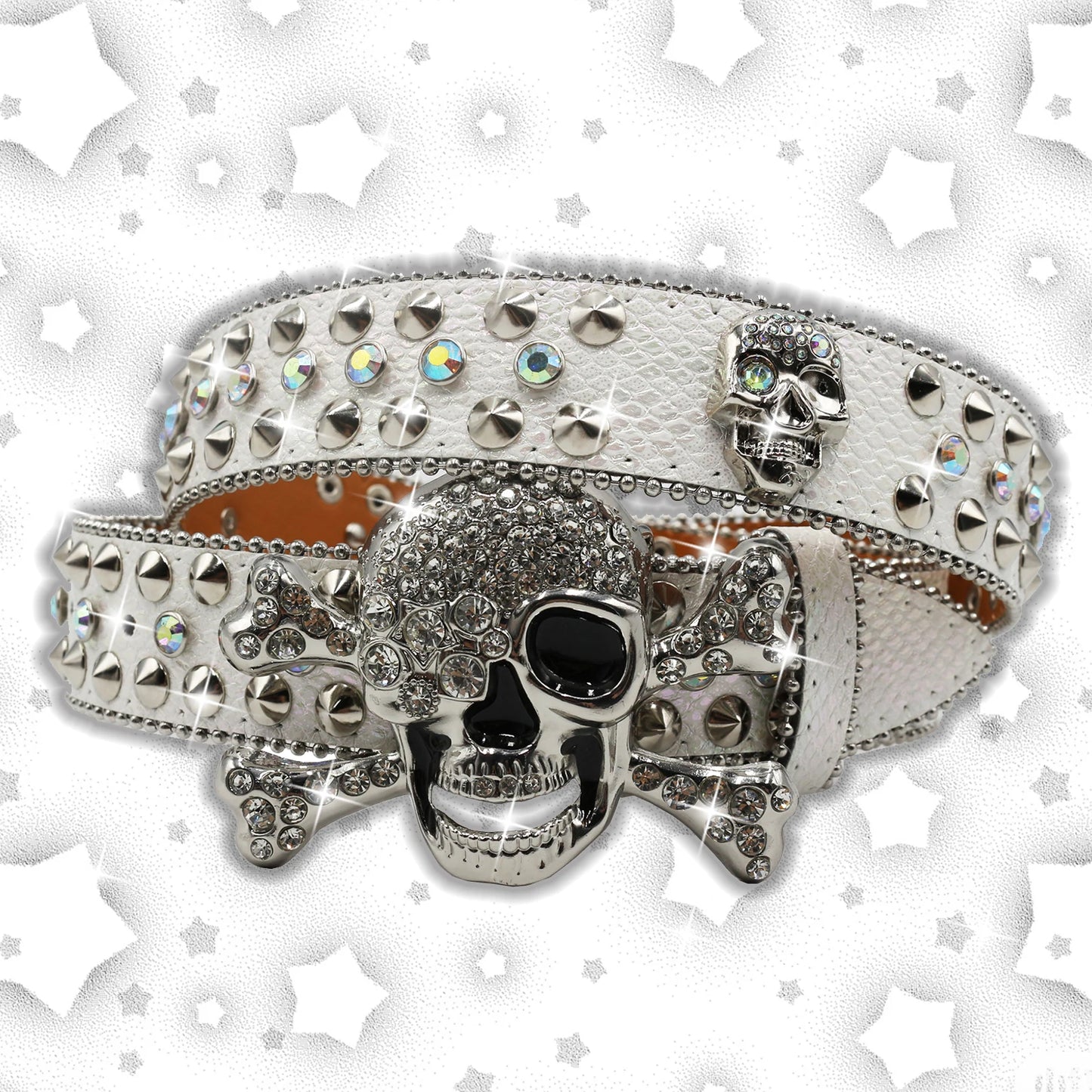 Western Denim Shiny Design Leather HipHop Punk Rock