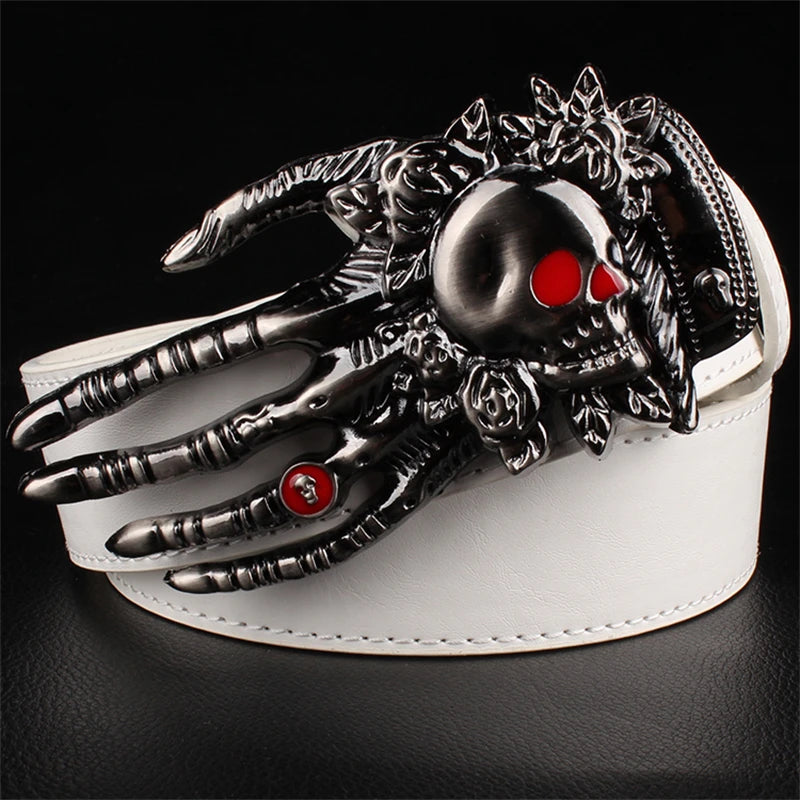 Skeleton Hand Bone metal belt