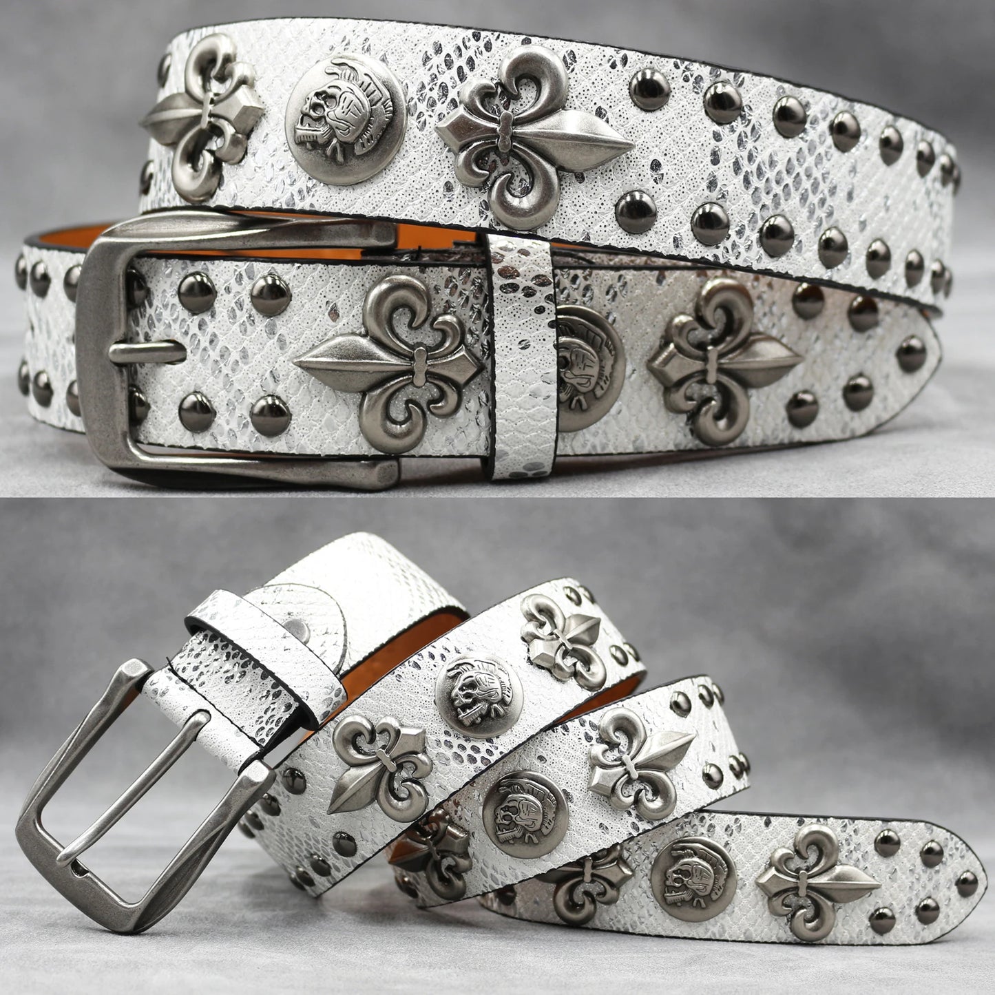 Leather men's Fashion alloy belts