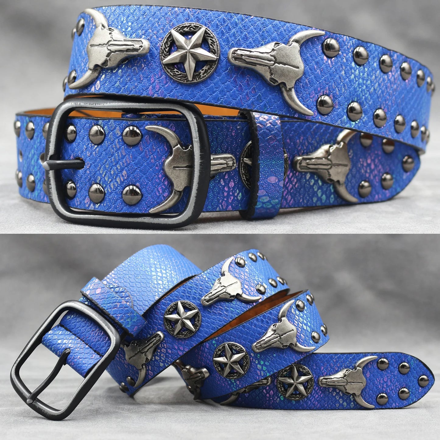 Leather men's Fashion alloy belts