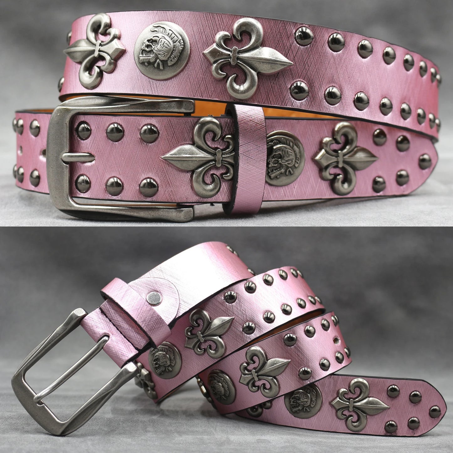 Leather men's Fashion alloy belts