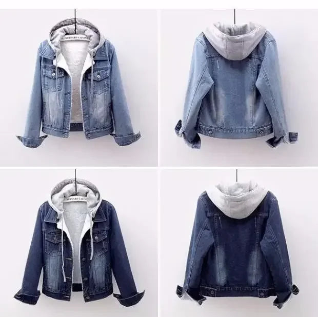 Hooded DENIM JACKET