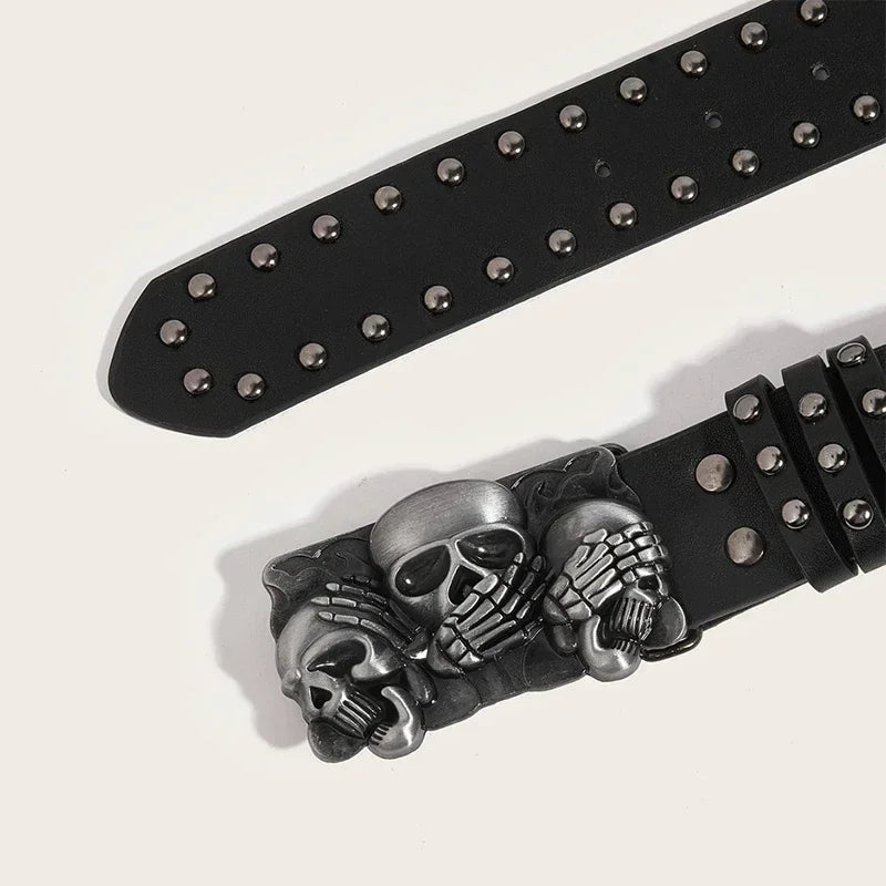 Punk rock Skull Belt