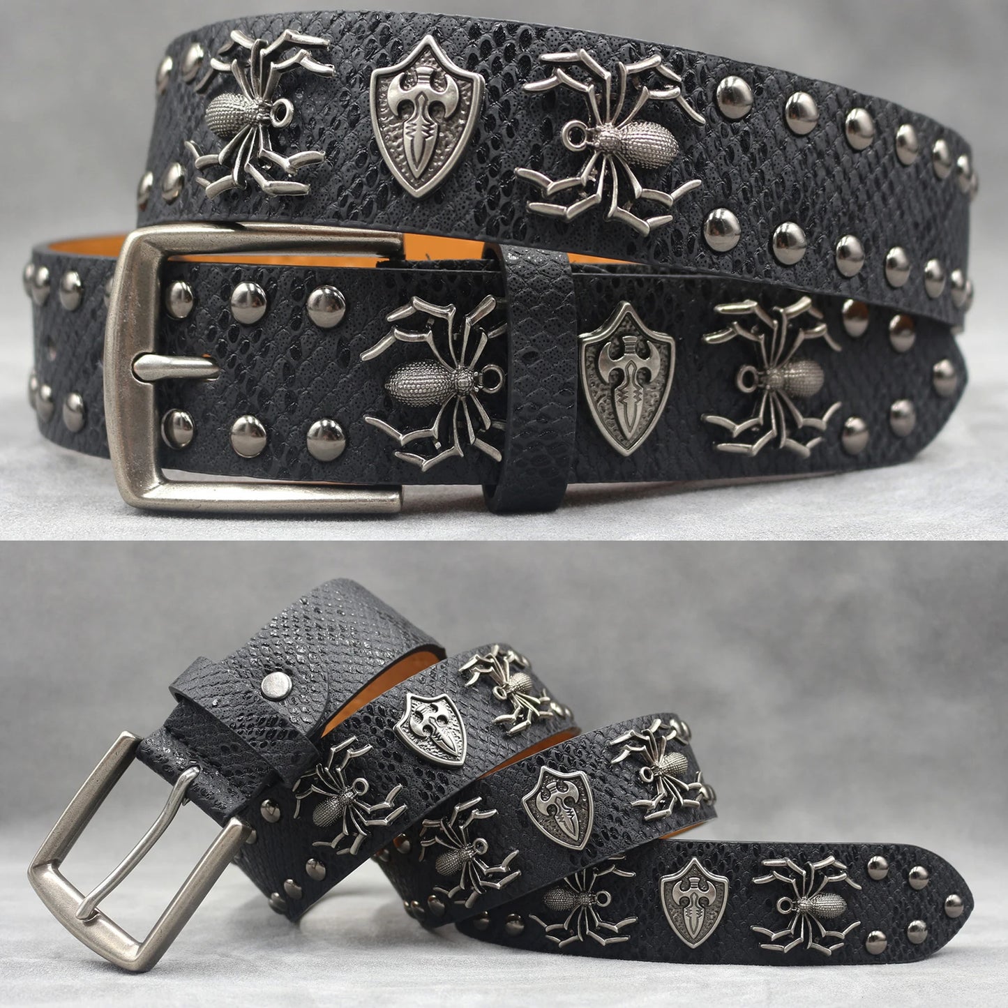 Leather men's Fashion alloy belts