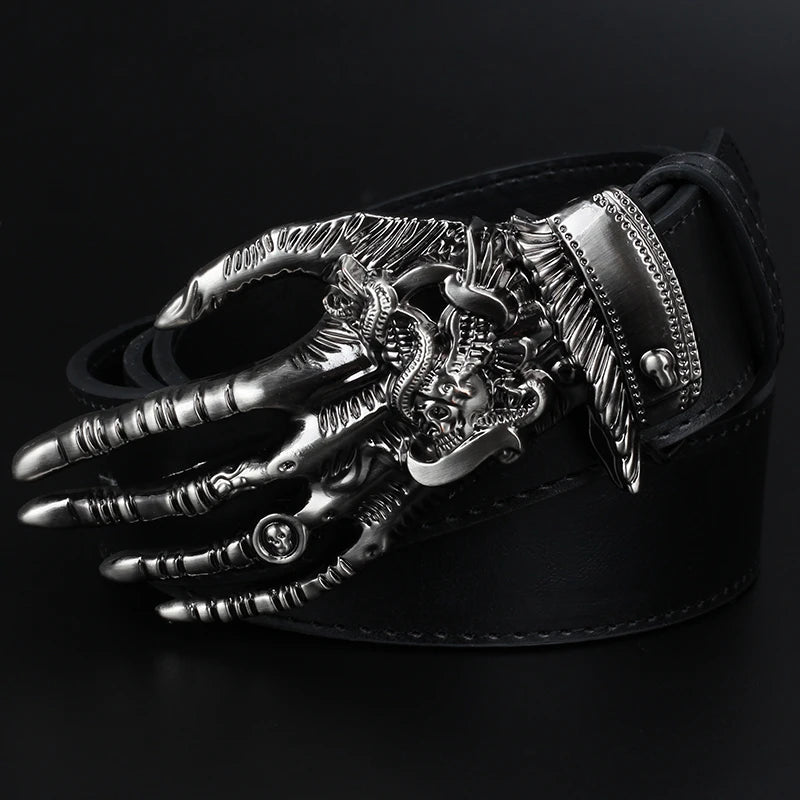 Skeleton Hand Bone metal belt