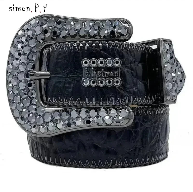 PUNK ROCK HIP HOP DIAMOND STYLE BELT