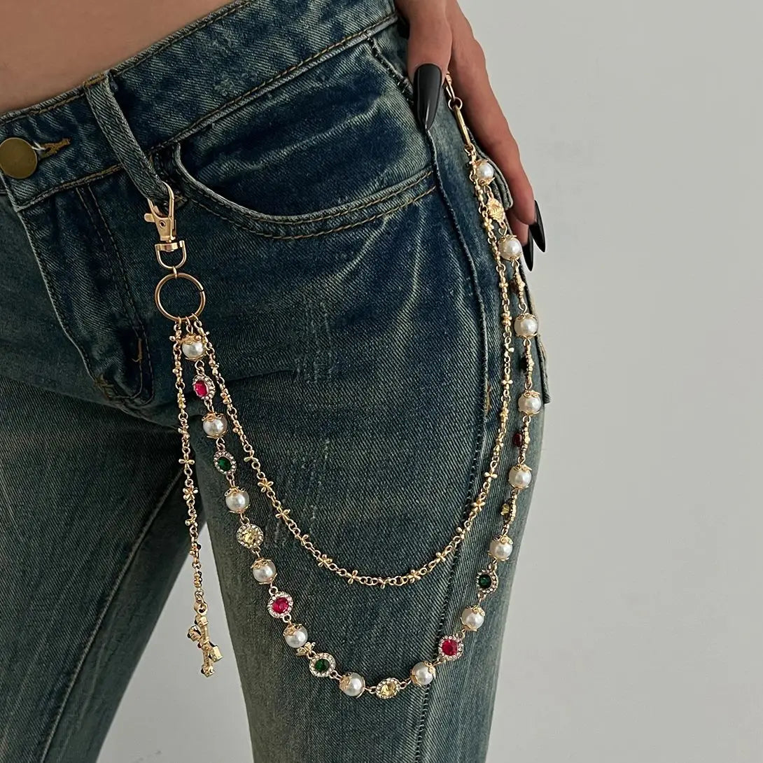 WOMEN PUNK ROCK HIPHOP WALLET CHAIN
