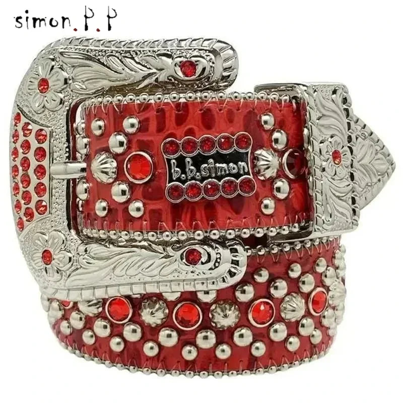 PUNK ROCK HIP HOP DIAMOND STYLE BELT