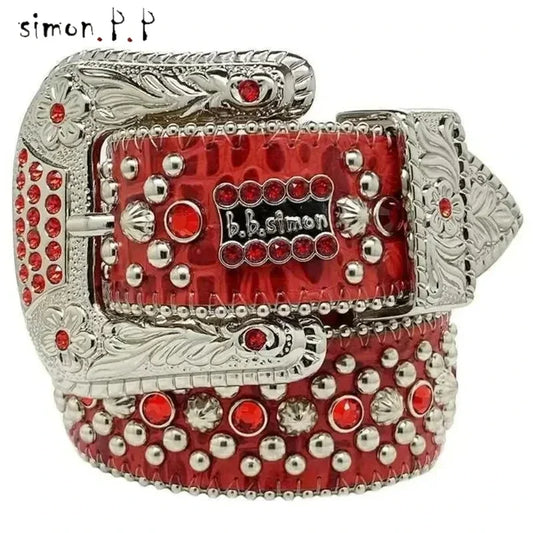 PUNK ROCK HIP HOP DIAMOND STYLE BELT