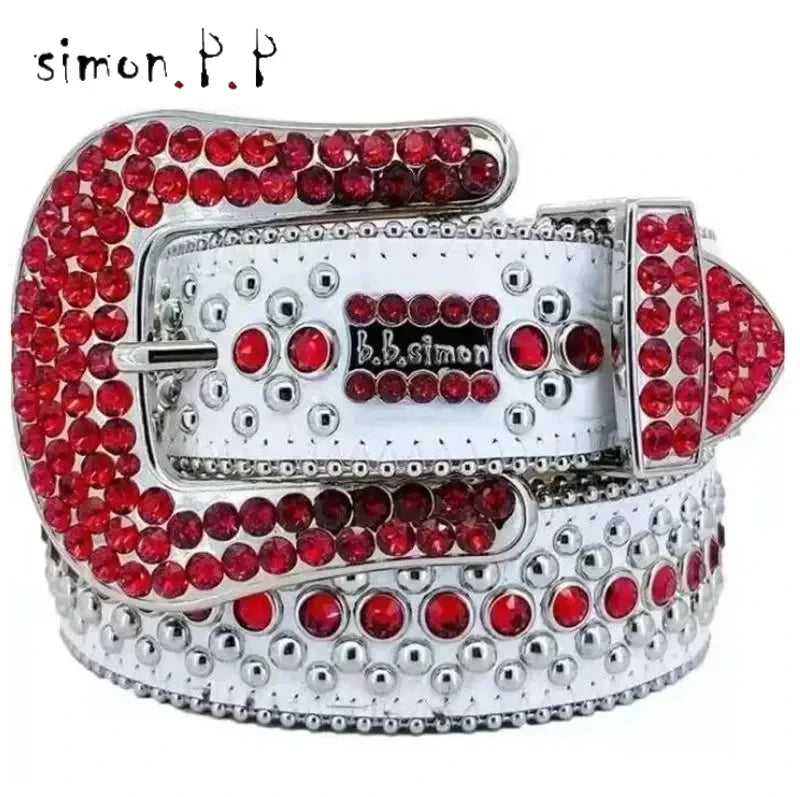 PUNK ROCK HIP HOP DIAMOND STYLE BELT