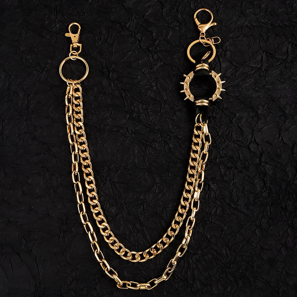 Metal Punk Rock hip hop wallet chain