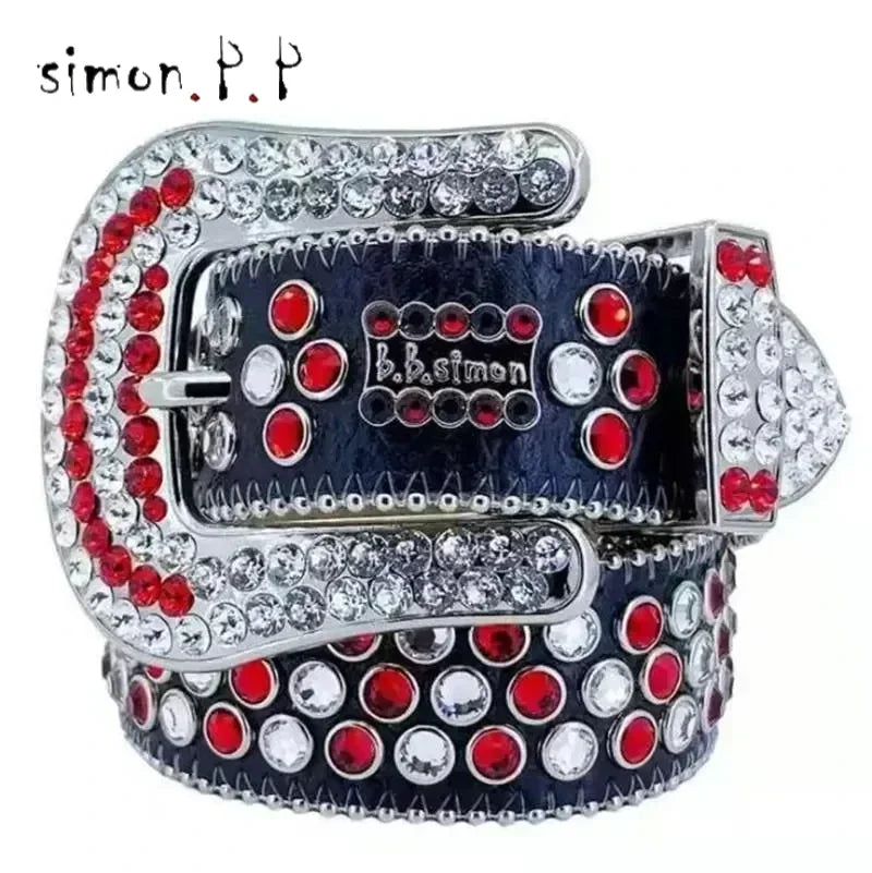 PUNK ROCK HIP HOP DIAMOND STYLE BELT