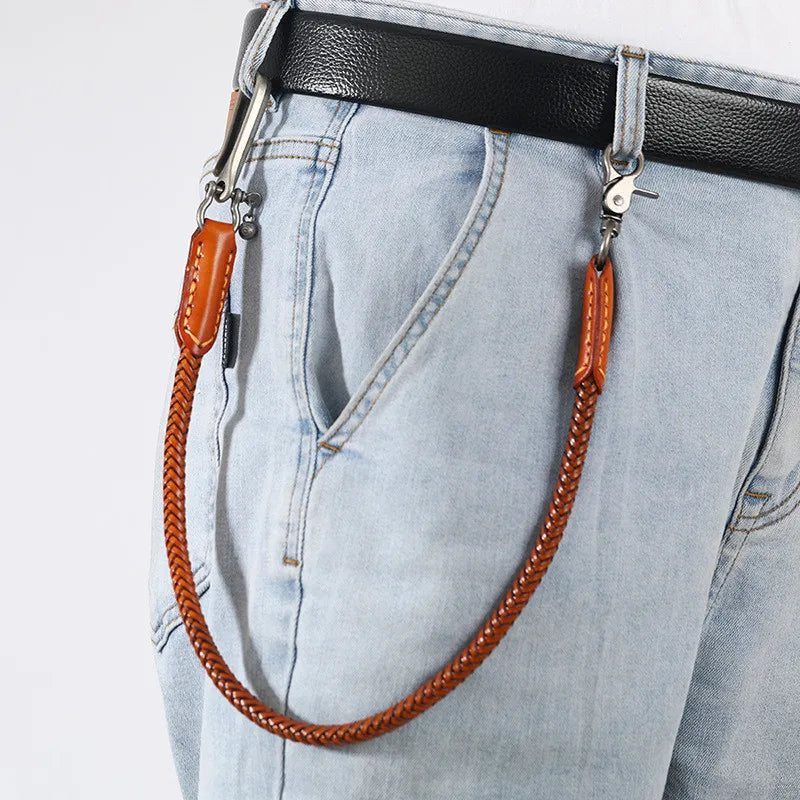 Leather Biker wallet chain