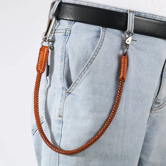 Leather Biker wallet chain