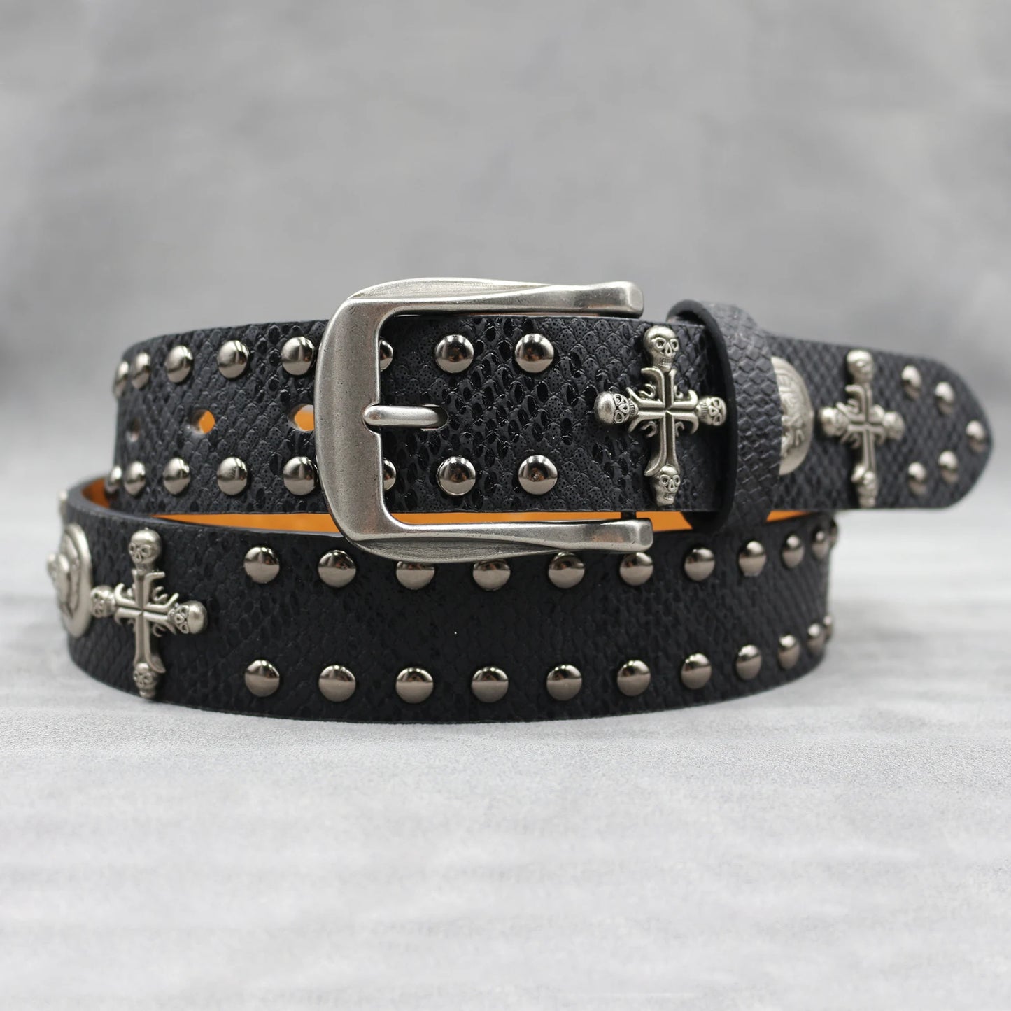 Leather men's Fashion alloy belts