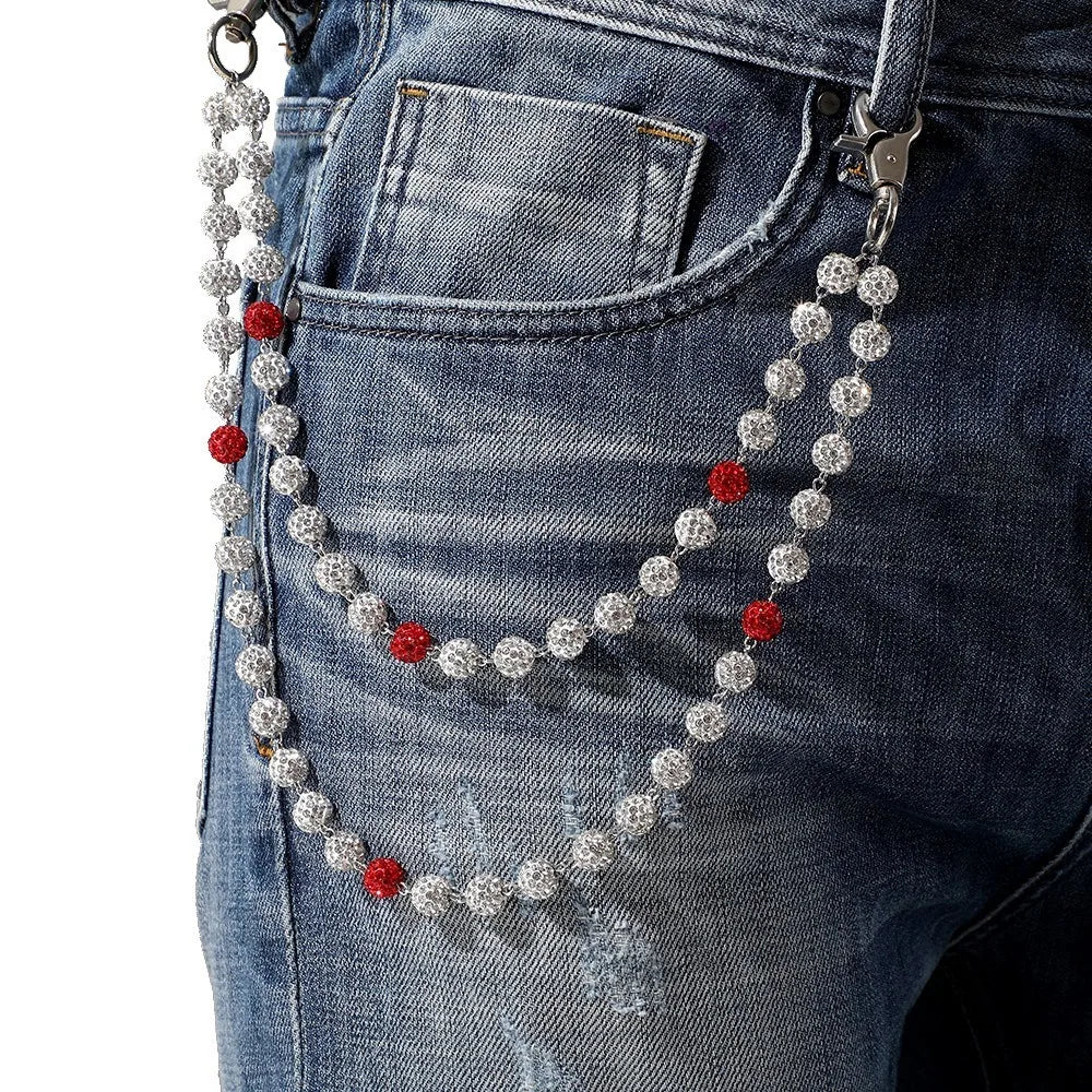 HIP HOP PUNMK ROCK Rhinestone  WALLET CHAIN
