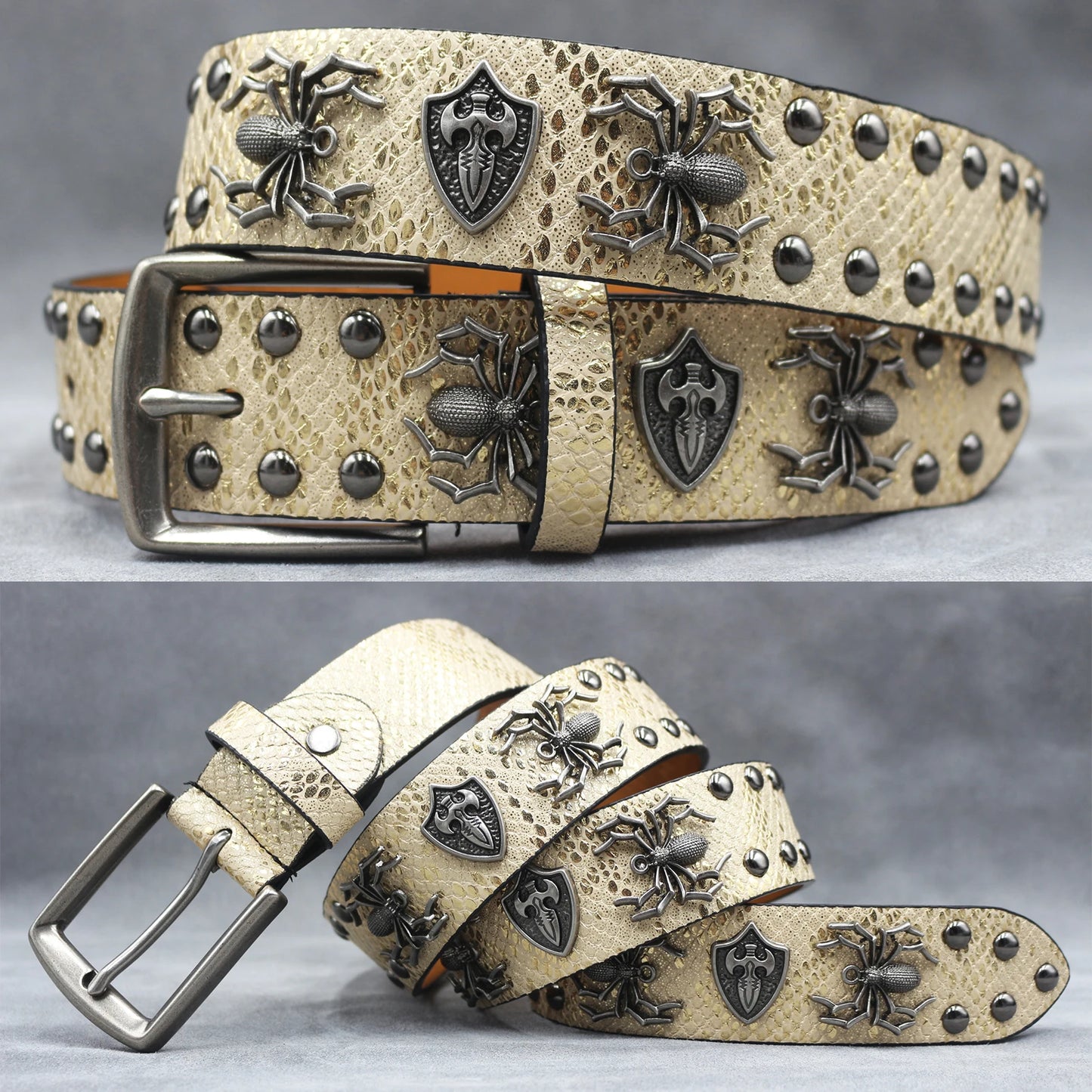 Leather men's Fashion alloy belts