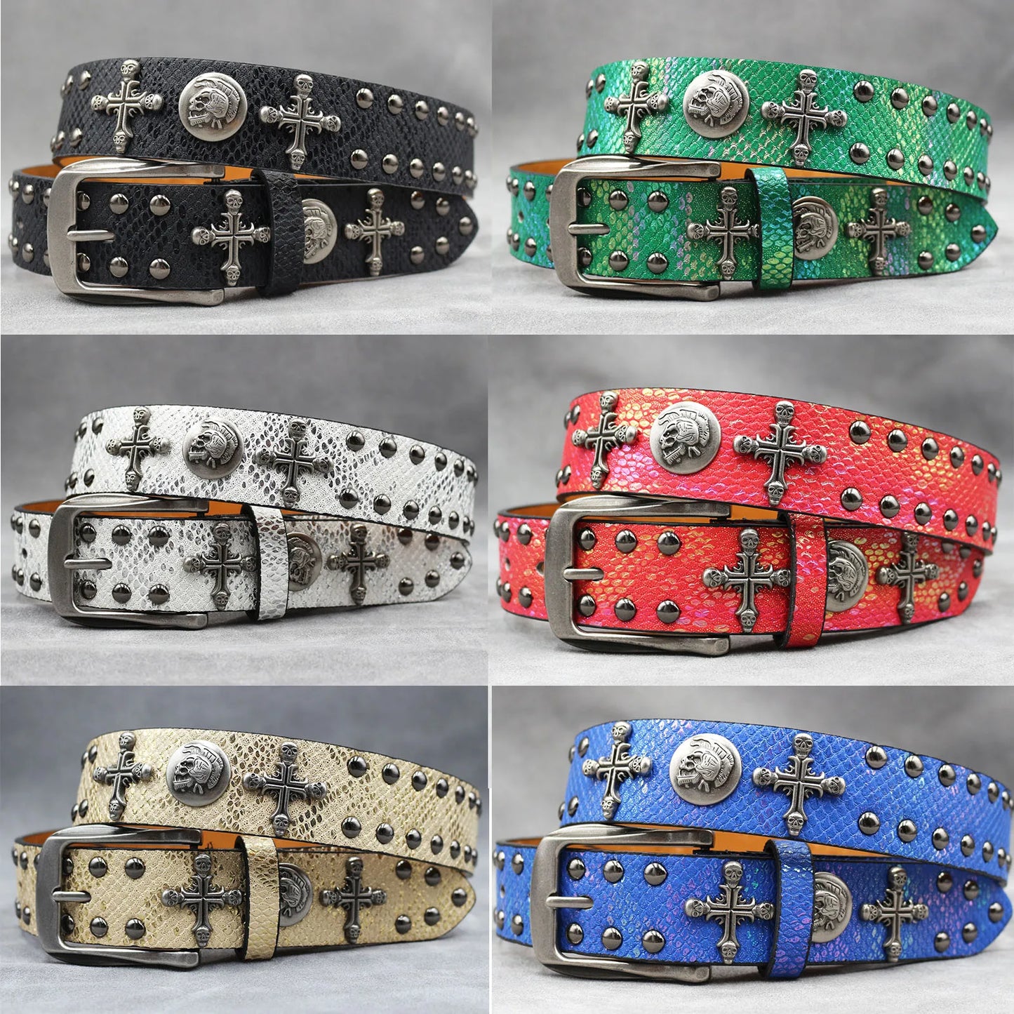 Leather men's Fashion alloy belts