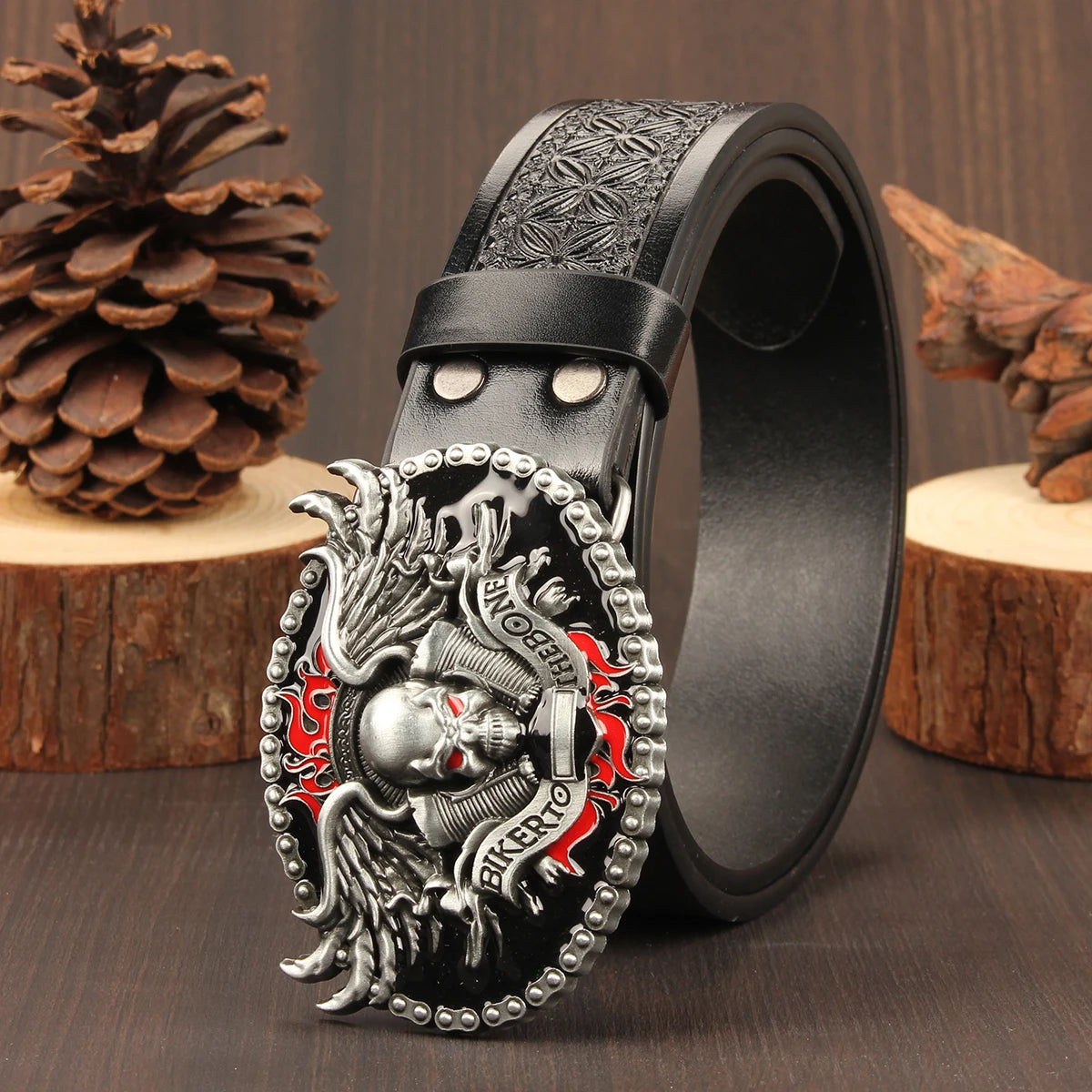 Gothic style cowboy Skull Ghost Head