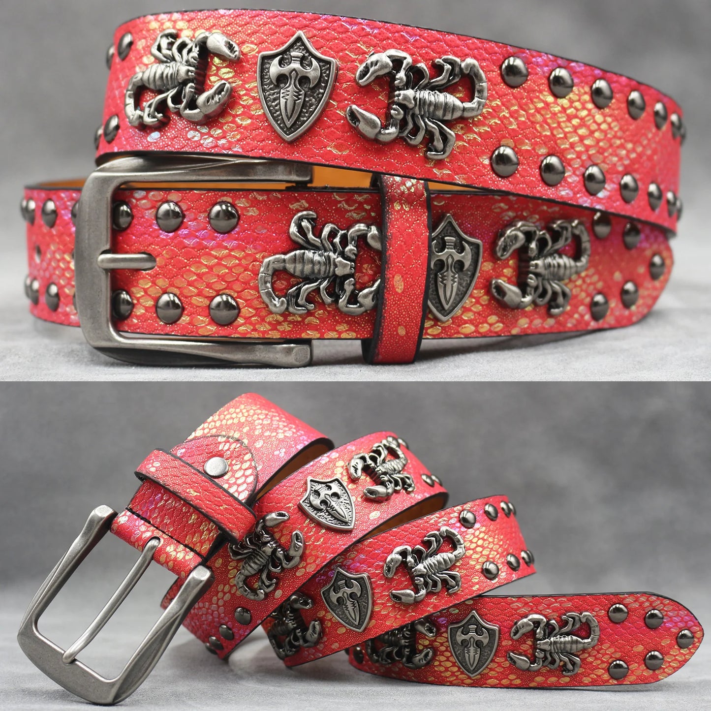Leather men's Fashion alloy belts