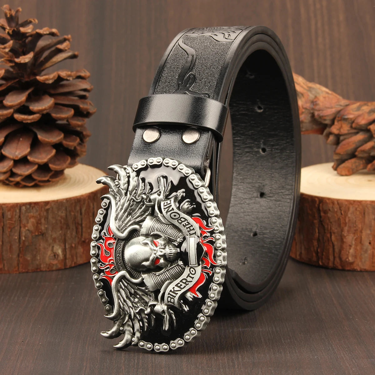 Gothic style cowboy Skull Ghost Head